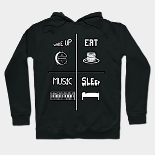 A perfect keyboard day (dark version) Hoodie